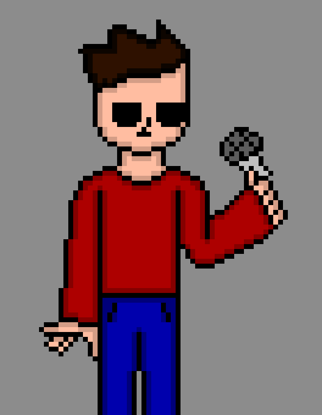 [55123c] *puts it down, but it goes back to his hand* Yeah no...-FNF Adam