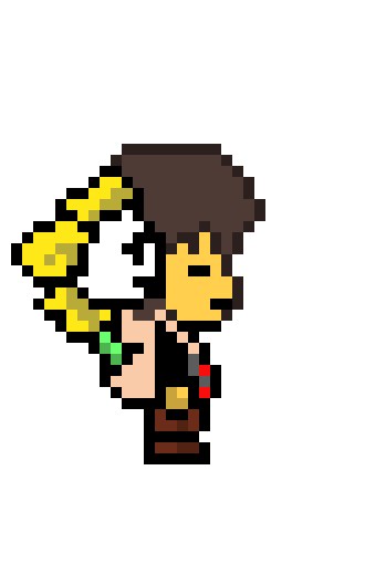 [6d923a] Thanks for the compliment! Also. This is underfell flowey and Frisk! I'm planning on Making my version of the overworld underfell sans sprite then working on make different looking ways for Frisk.