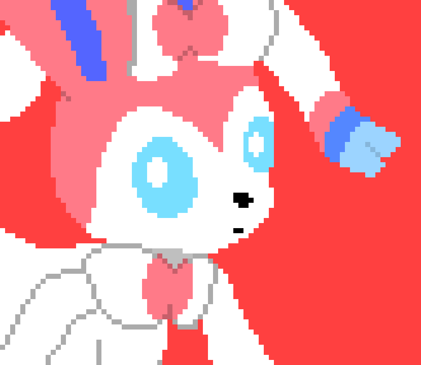 [f7c573] *sylveon walks around the Snowdin Forest* -Mawile