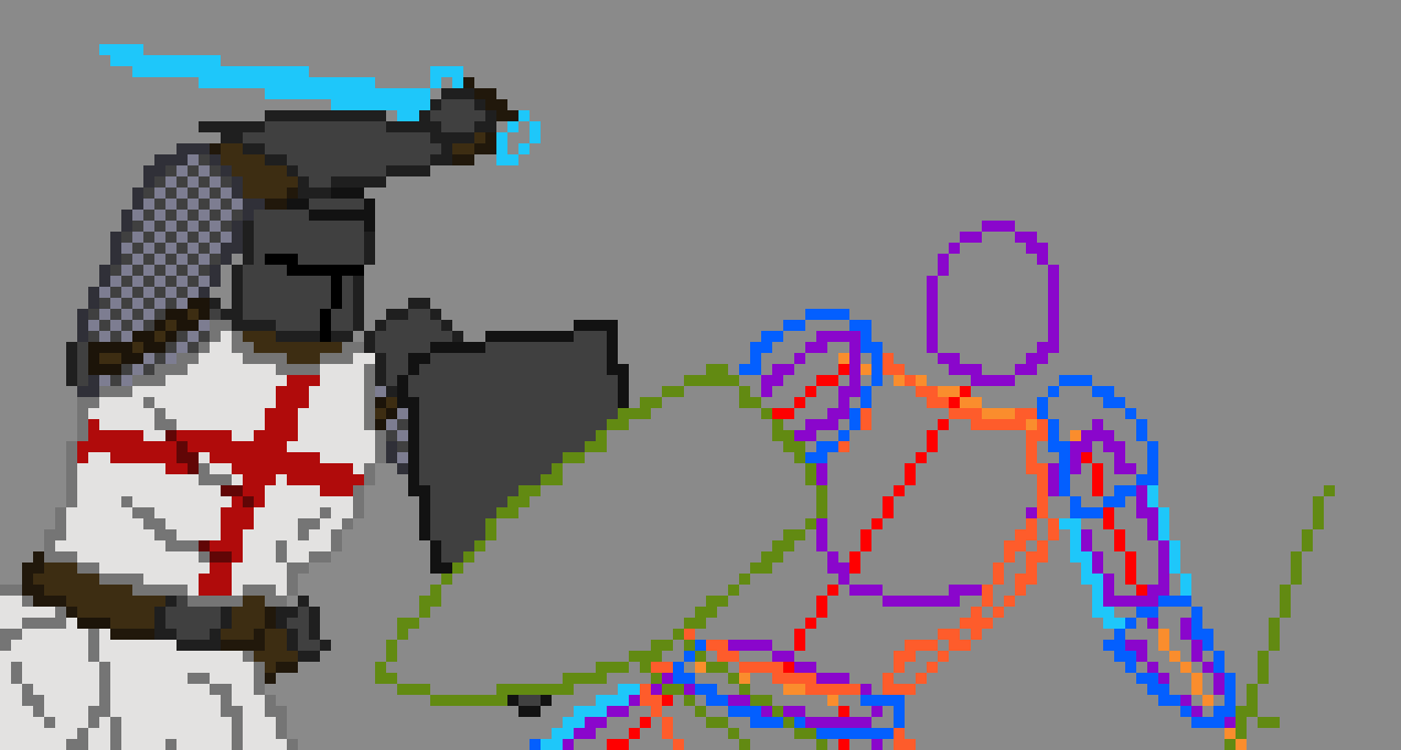 [17b43d] did you know that knight fights are an actual sport? I believe it's actually a national sort of sport as well, if i'm using national correctly, there are a bunch of different teams, one that I know is the Minnesota wyverns who are dressed in black and green, I believe there's also an Australian team that flies similar colors