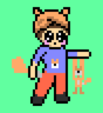 [2b0d61] bean can you take care of this baby fox, it wont let go of me