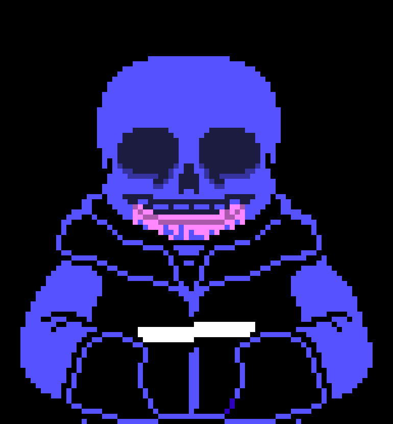 [55e4e5] -drops to knees and throws up the whole milkshake- -NegaTale!Sans