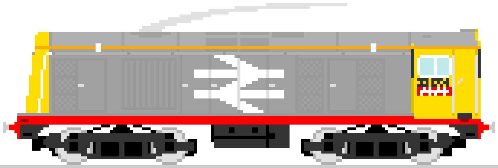 [c4081a] *He'd back the Class 20 to a line of empty cars, and begin to couple them.*