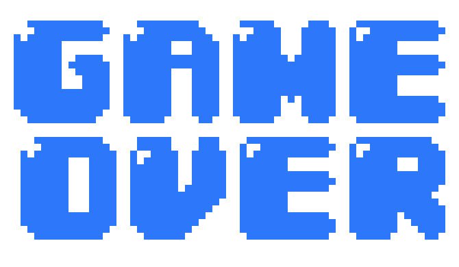 [31aeca] You win! Game over pixel transparent