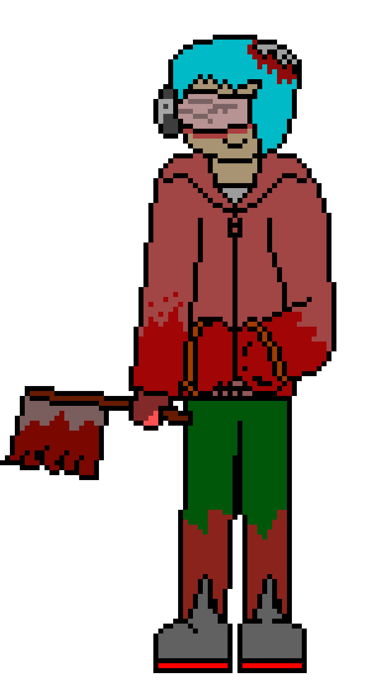 [5b2f3e] ... -stands there spinning axe-