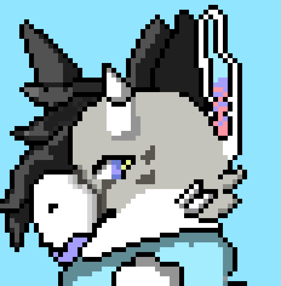 [a82578] *blushes at the bleeping* "a-alright here ya go" *he would hand her a choco chunk cookie*