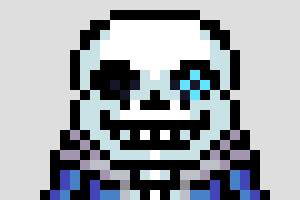 [a23199] *sans would summon 10 blaster's and they all would surround dst and shoot at the same time this attack would go on for a few mins and blue bones would be in the attack as well