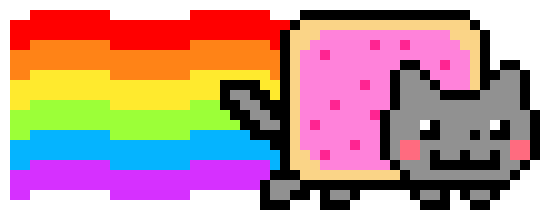 [ceaa6d] Nyan cat scratch project frame 1