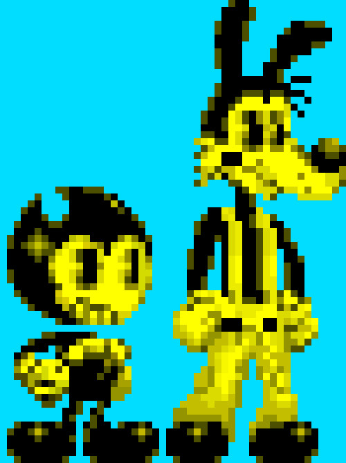 [cab351] -sitting on the bench with his pal- Gee, pal! I haven't seen ya in 40 years! -Bendy