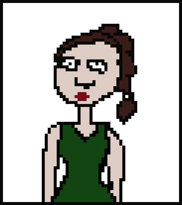 [f8ec33] Frau-Gruen-Pixel