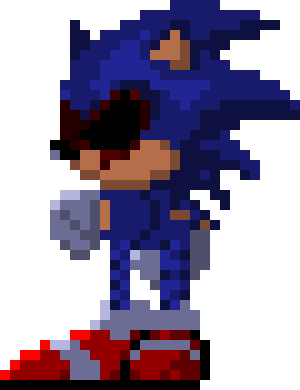 [c13f30] Sonic Behind Slight left Tilted head sprite 1