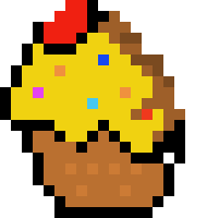 [045381] THE GOLDEN (eaten) CUPCAKE