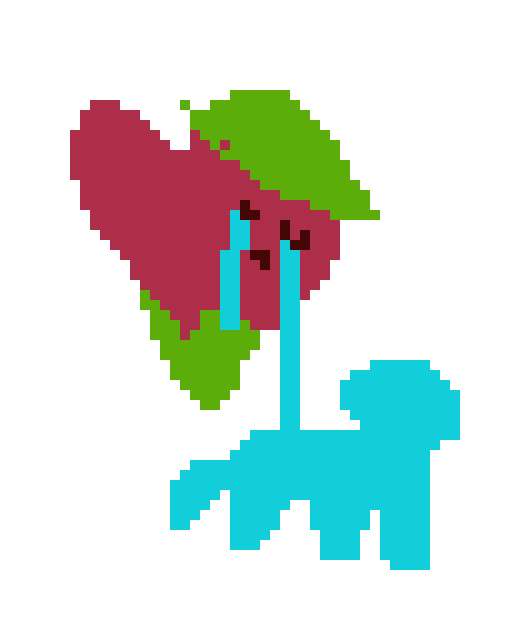 [65612d] CryStrawberryBrokenHeartRoseDog