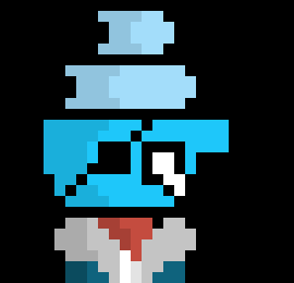 [18f49e] (makes a spear and yeets it at blix) *countinues running*