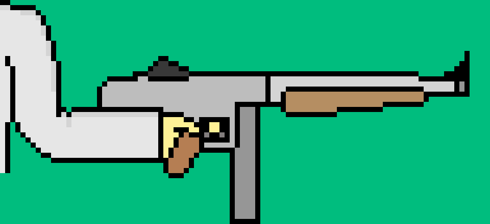 [55123c] You like guns I got two and ones an M1A1 or Tommy Gun-(Bx)