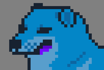 [4076f0] also, for some reason I thought blue doge would have a purple tongue...so here it is.)  -The Blue Doge (zachary)