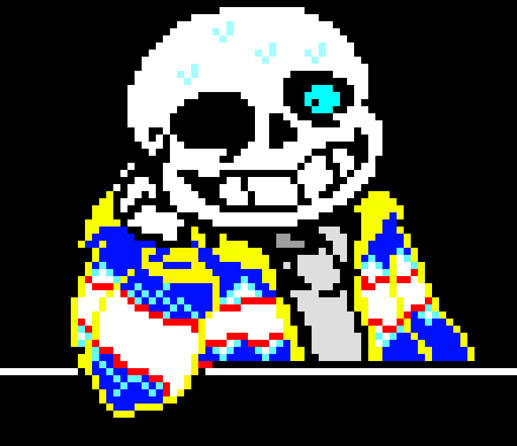 [11a9d7] -summons gaster blaster and follows nightmare and cade- -ShopKeeper Sans