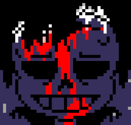 [7ce906] *(It had no effect in his head.) Demented is my name. -HorrorTale Sans
