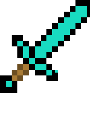 [9664c4] Diamond Sword from Minecraft 