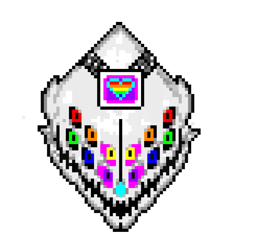 [ae61c8] slowly the eyes and nose start glowing until...