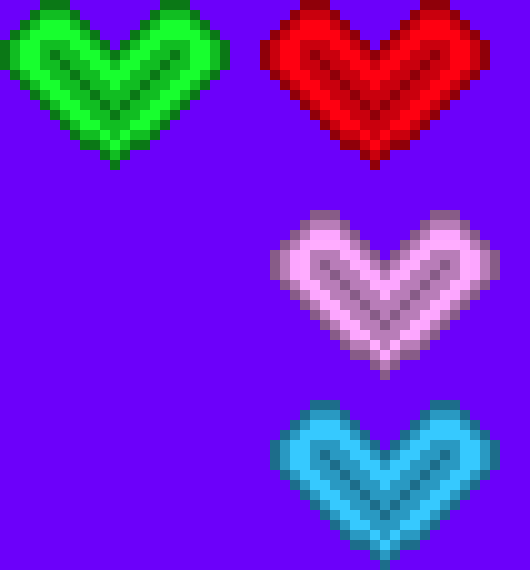 [6e8488] green heart done! - Zorf