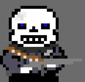 [cde35d] *swaps out guns*alright,you asked for it!*shouts as he unleash's a bombardment of bullets on madness*