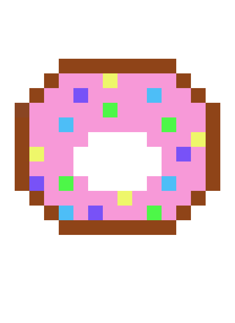 [9664c4] pixels art donut