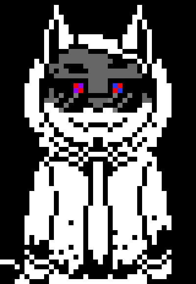 [390dcd] *he walks around, carrying a machete with a red glowing blade, dripping a red substance from it* 