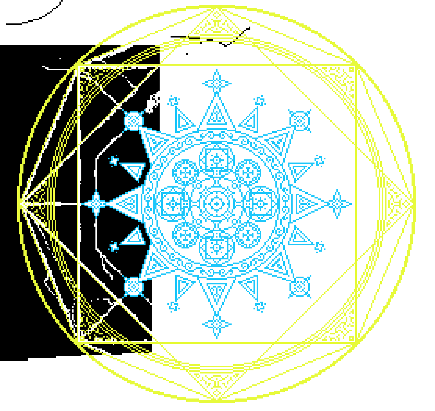 [a6a4fe] Cercle magique pixels1