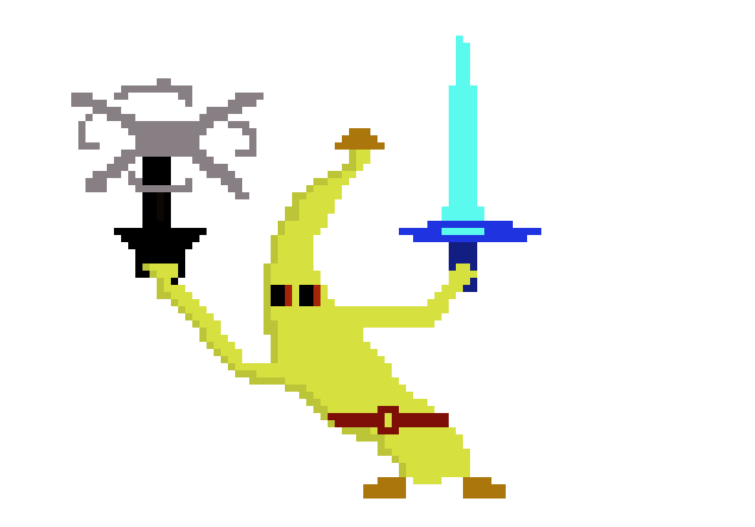 [d40e9d] Banana warrior!