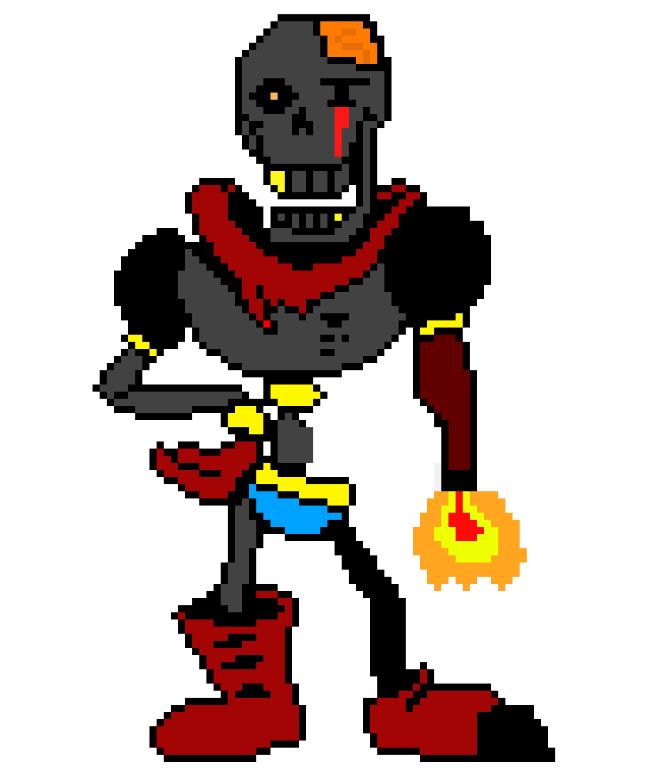 [d90d0f] Undertale Papyrus sprite
