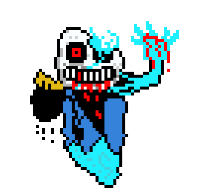 [9c45ea] i am complete...yes...with the power of sans and blue face inside of me...i am...THE SPIRIT OF SANS!!! (ss for short)