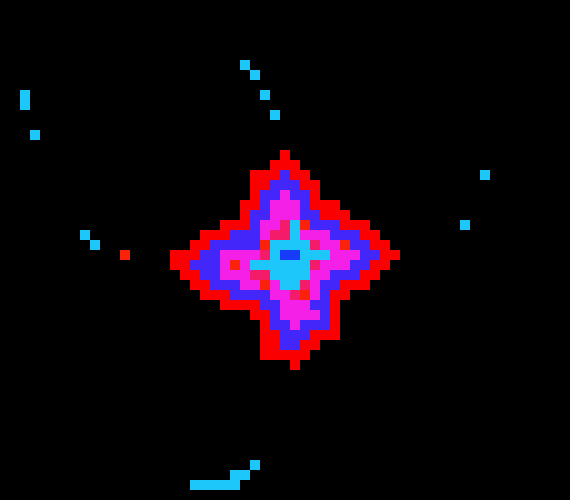 [ed44b7] (Shoots a beam at blue)