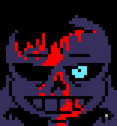 [7ce906] In hell. *(Demented summons a portal to a random au, and throws the hoodie up guy, seriously what's his name, in there.) -HorrorTale Sans