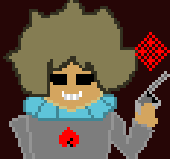 [5b234a] Alex -ready or not here it goes * shoots knives bombs pellets scythes and blasters at aaron*