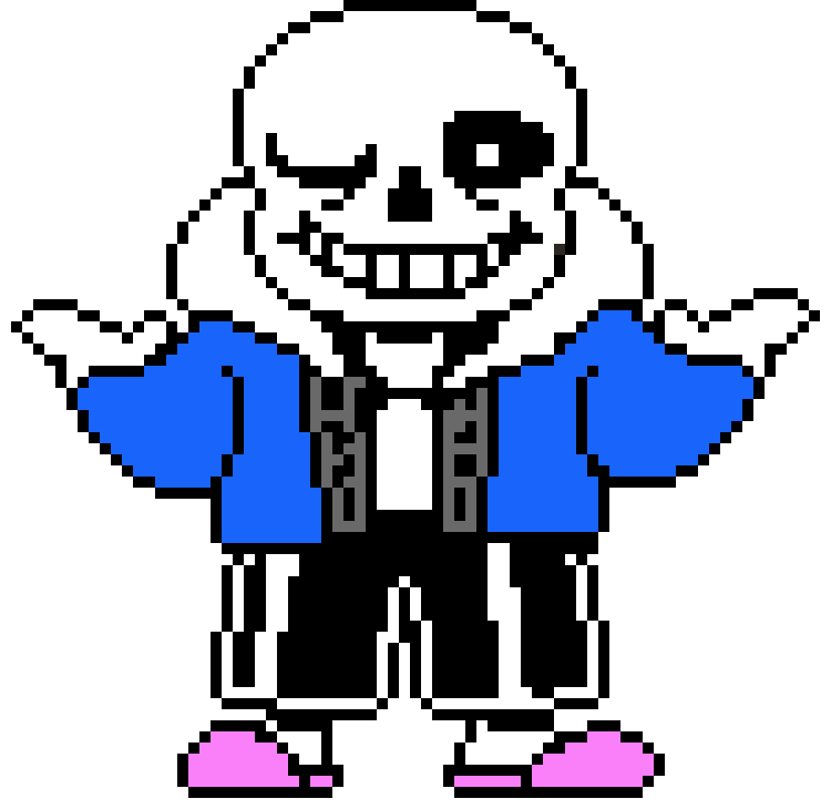 [109487] Sans Shrugging Sprite (Colored!) (KamuiSenketsu)