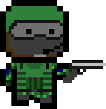 [9664c4] Player with Pistol Walking 1