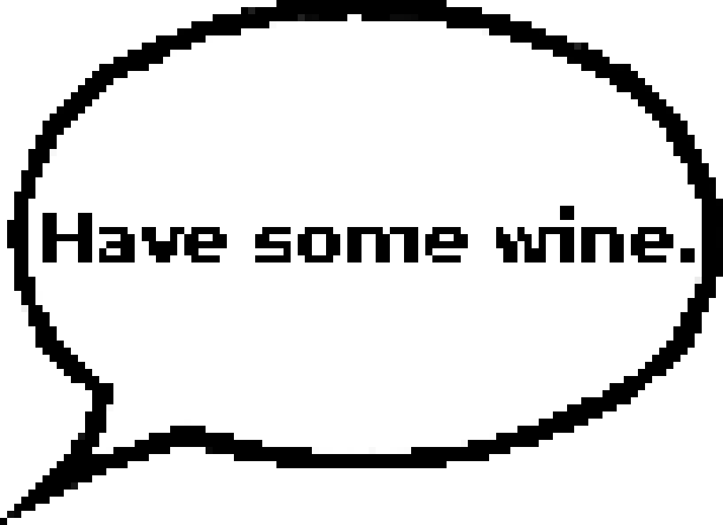 [2c869a] Have A Cup Of Wine Pixel Art