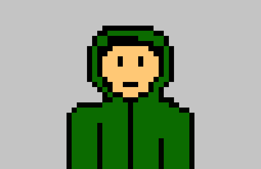 [f9cad3] green jacket, full lowercase on everything, does that help?. -??