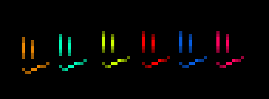 [a228fa] I return with a rainbow of faces! There's some clever references here, I wonder who will get them? <3-Anon