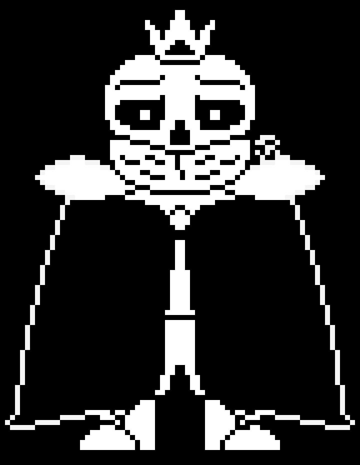 [9664c4] me as sans as asgore  BATTLE SPRITE vers 2 vote which one is better when u see two of these battle sprites