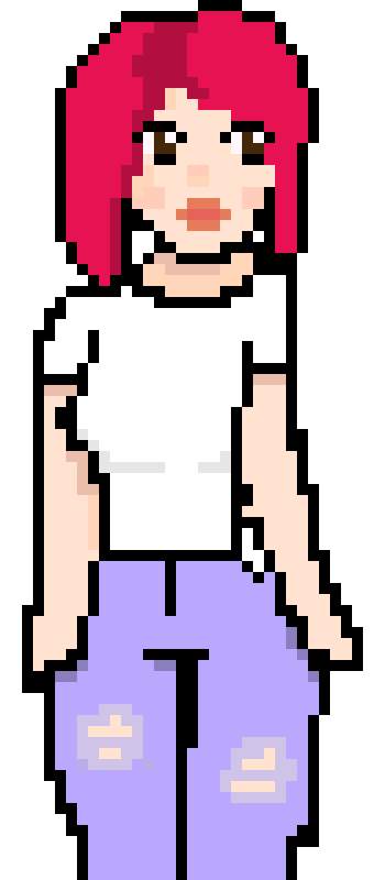 [9664c4] Pretty Pink-haired girl