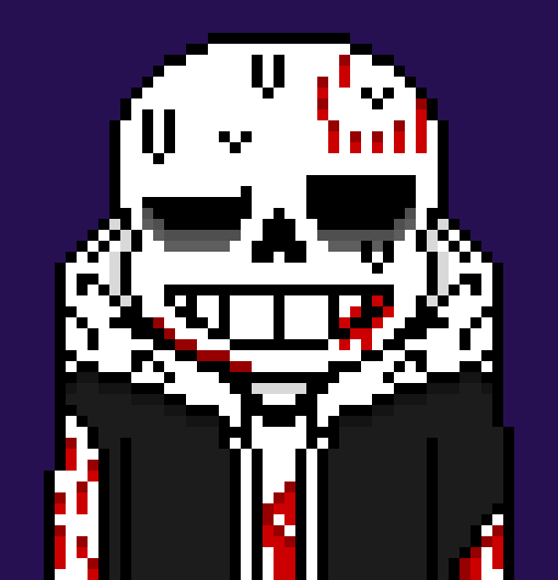 [0ae1f1] *coughs blood and tries to push Horrorverse away, but he's not strong enough*