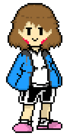 [8f8d88] Chara (Sans Clothes) [Colored]