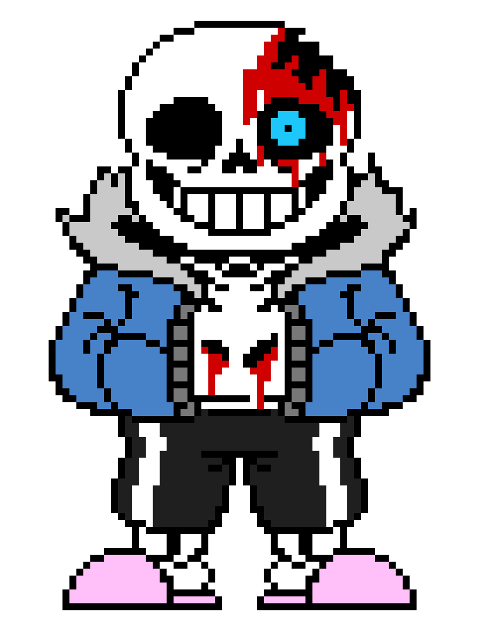 [7456f1] horrortale Sans the Skeleton after the accident (edited)