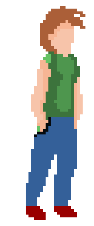 [30c002] Girl pixel art