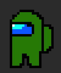[4d758b] Green Among us Character