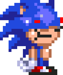 [280a04] *falls out of the sky and lands in PAM* Ow.... is... is the warping done? {Sunky.MPEG}