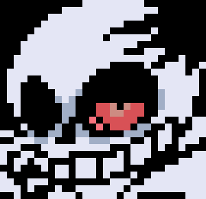 [59d515] I'm at home, papyrus is the only one at the party.