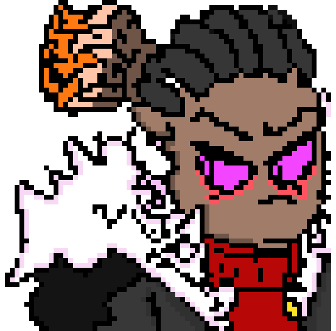 [e27272] *Fell summons as many gaster blasters as he can and turns tired they all fire at him making his skin crack alittle*